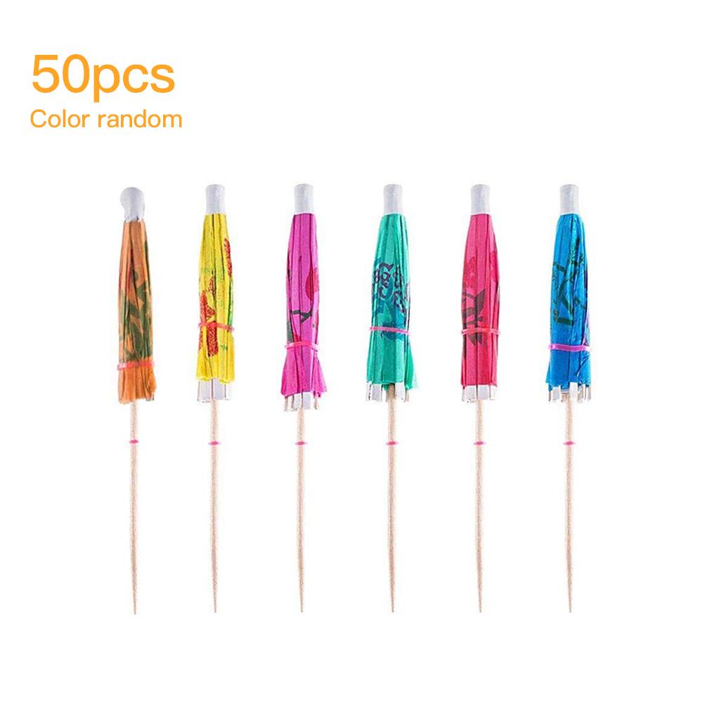 Set 50 Ống Hút Mini Hình Chiếc Ô Xinh Xắn