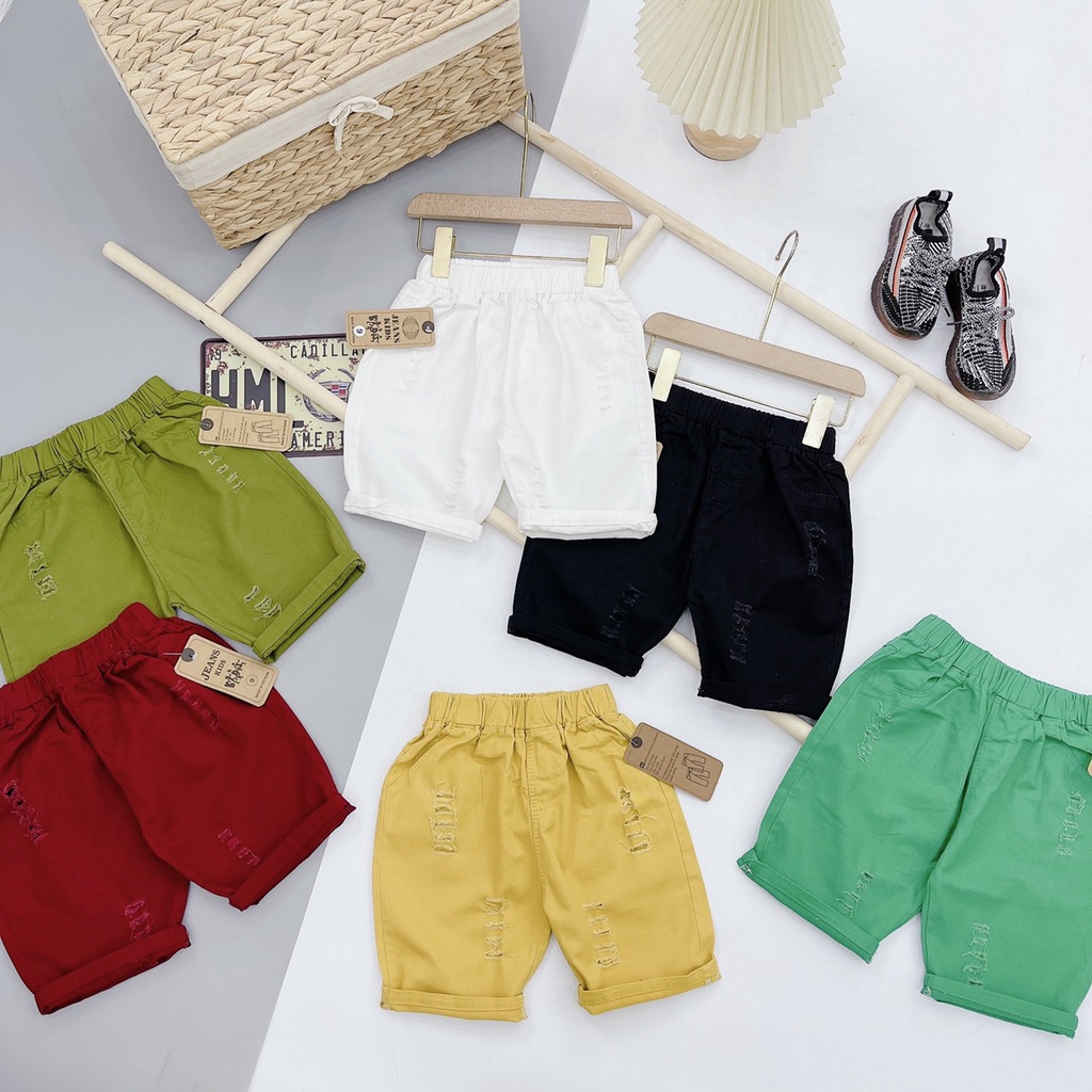 BÁN SỈ QUẦN KAKI NGỐ RÁCH BÉ TRAI SIZE ĐẠI