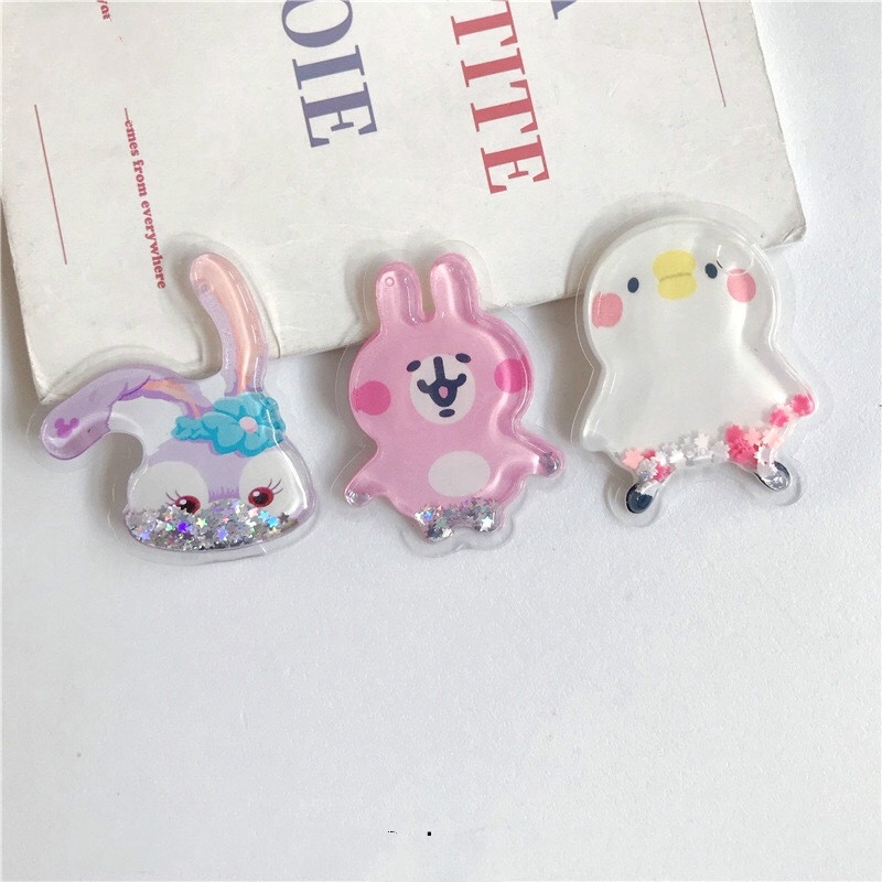 Giá đỡ điện thoại phối kim tuyến lỏng đáng yêu