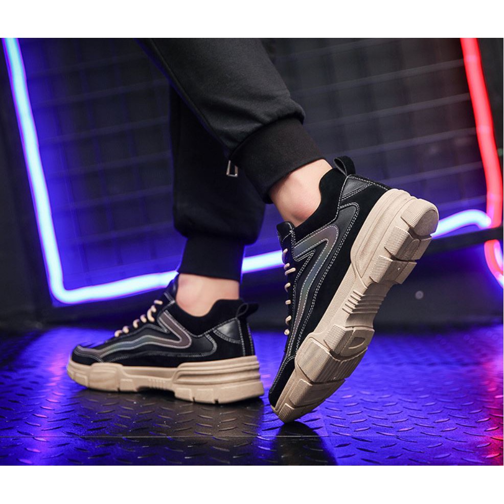 Giày thể thao Sneaker nam A70 phản quang siêu hot 2020 tăng chiều cao thêm 6cm | BigBuy360 - bigbuy360.vn