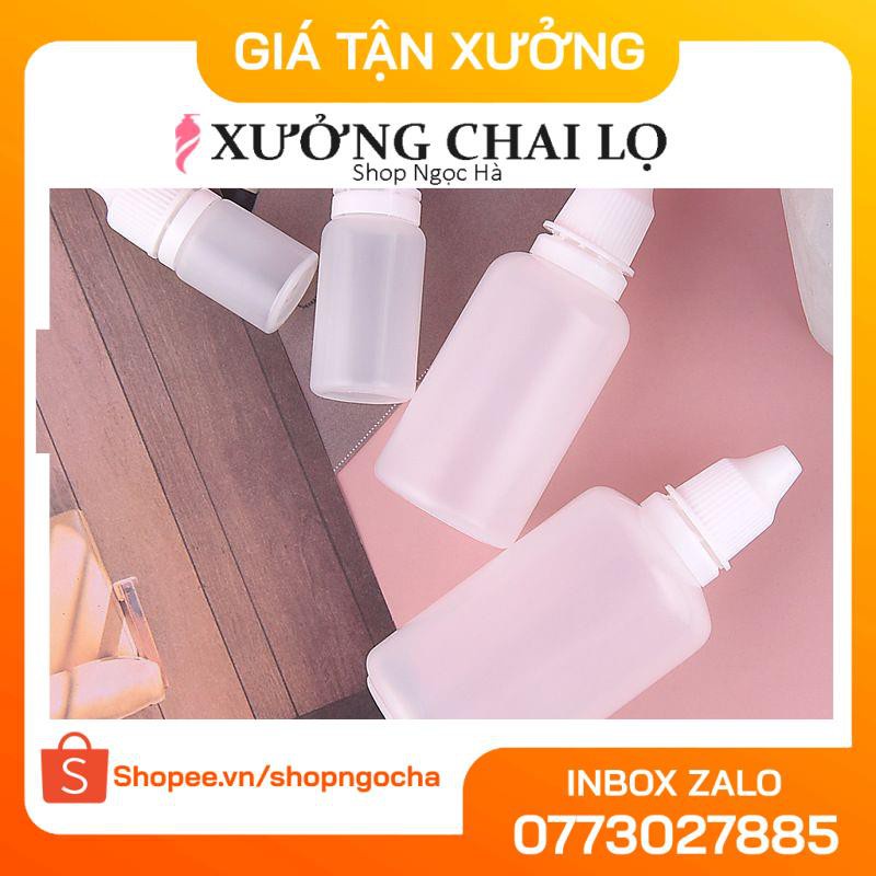 Lọ Nhựa ❤ GIÁ RẺ NHẤT ❤ [100sp] Vỏ Lọ chai nhựa nhỏ mắt 5ml, 10ml, 20ml, 30ml, 50ml Granty chiết mực, dung dịch