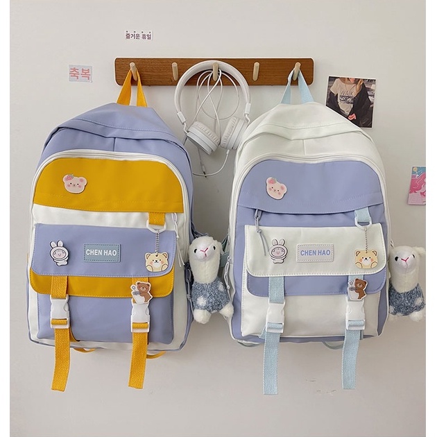 BALO NỮ PHỐI MÀU PHONG CÁCH ULZZANG B18