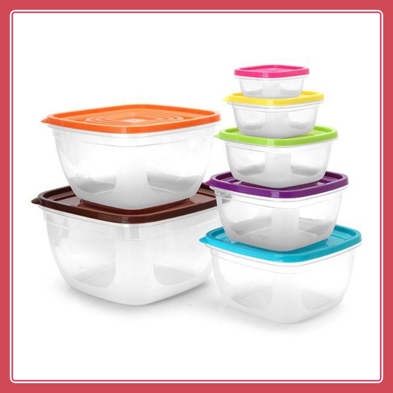 Hộp bảo quản đựng thức ăn 7 món kích cỡ