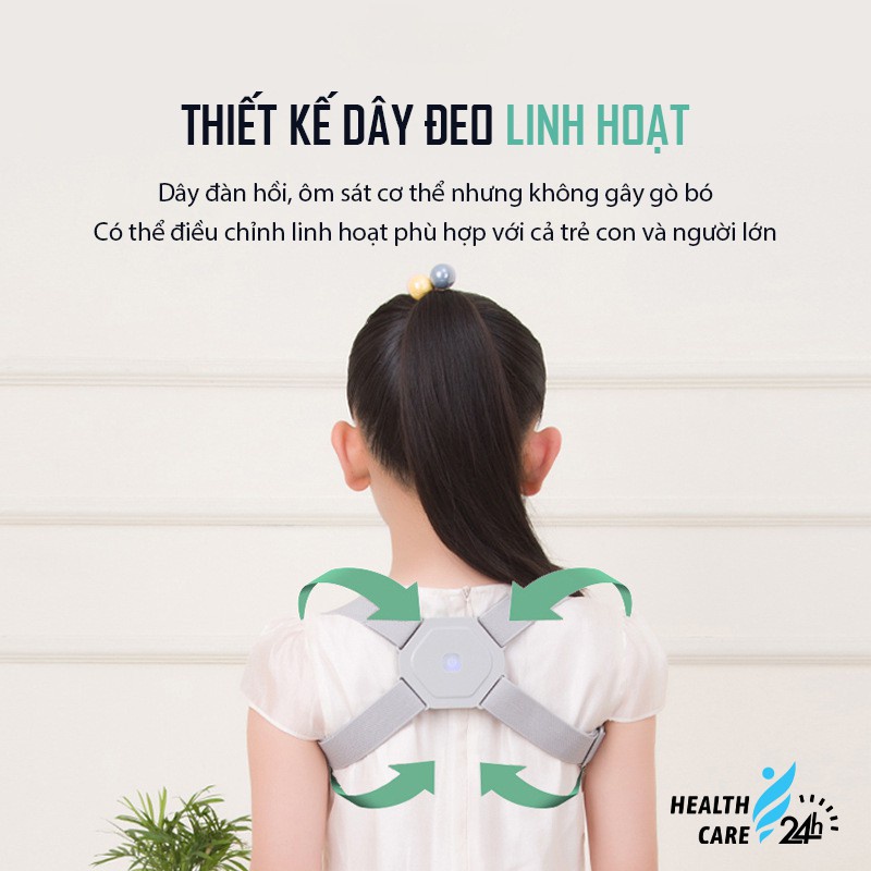 Đai chống gù lưng trẻ em và người lớn cảm biến thông minh