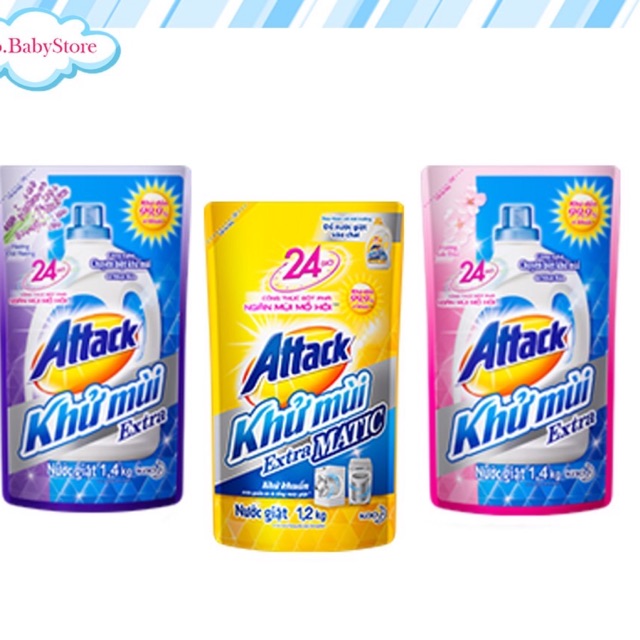 TRỢ GIÁ NƯỚC GIẶT ATTACK TÚI 1.4L