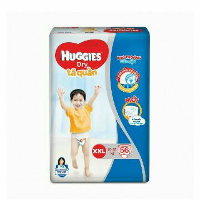 Tã quần Huggies XXL 56 miếng ( 15 - 25kg)