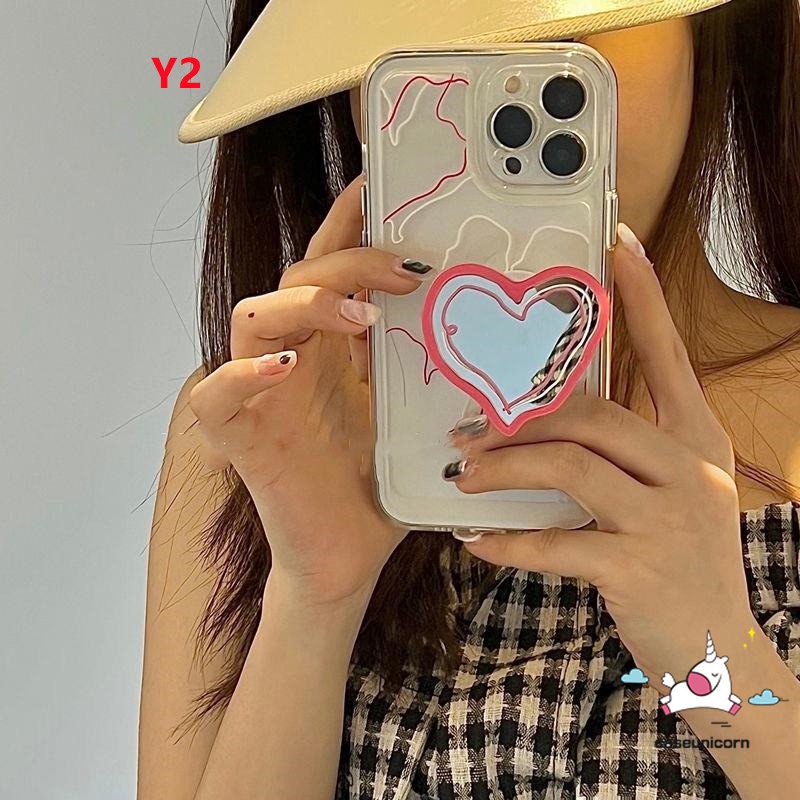 Giá Đỡ Điện Thoại Dạng Nhẫn Hình Trái Tim Phong Cách Hàn Quốc