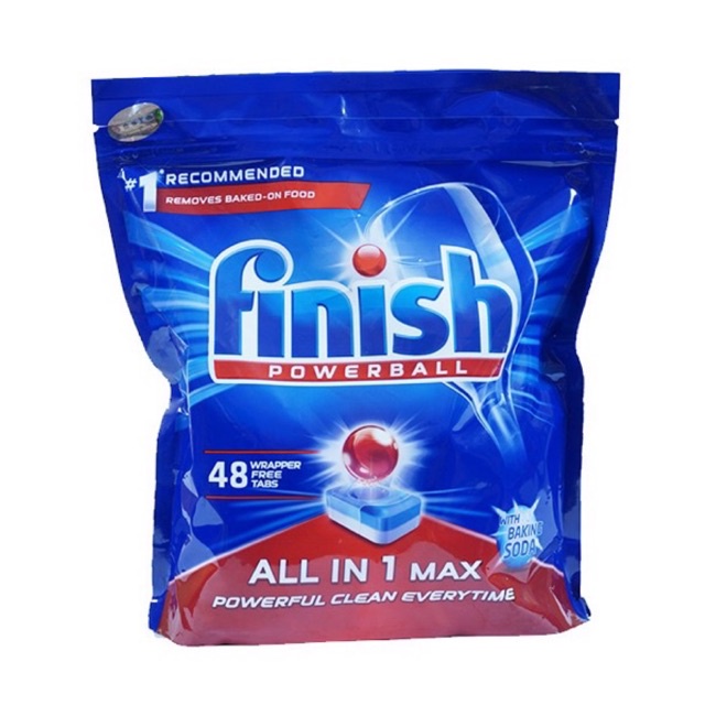 Viên rửa bát Finish power ball all in one max dùng cho máy rửa bát (10 chức năng)