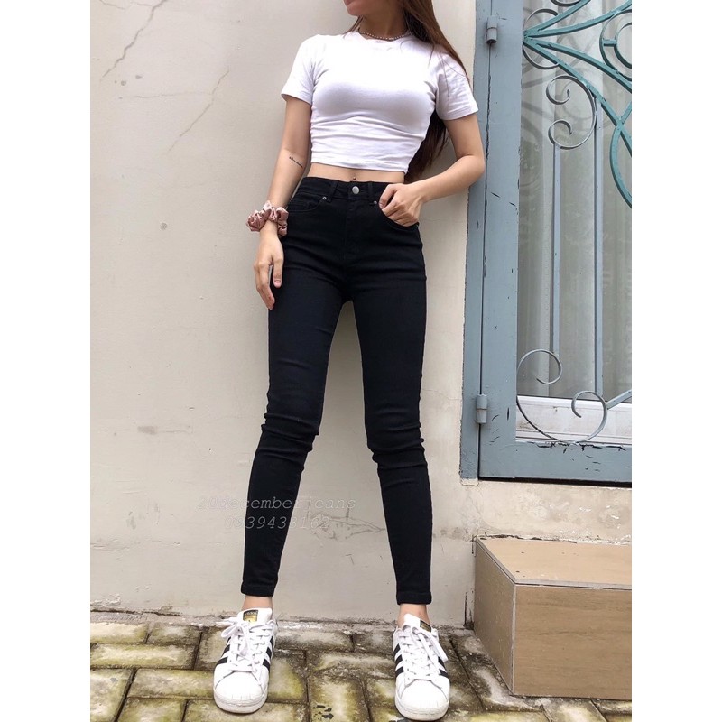 Quần jeans skinny đen Bigsize_925