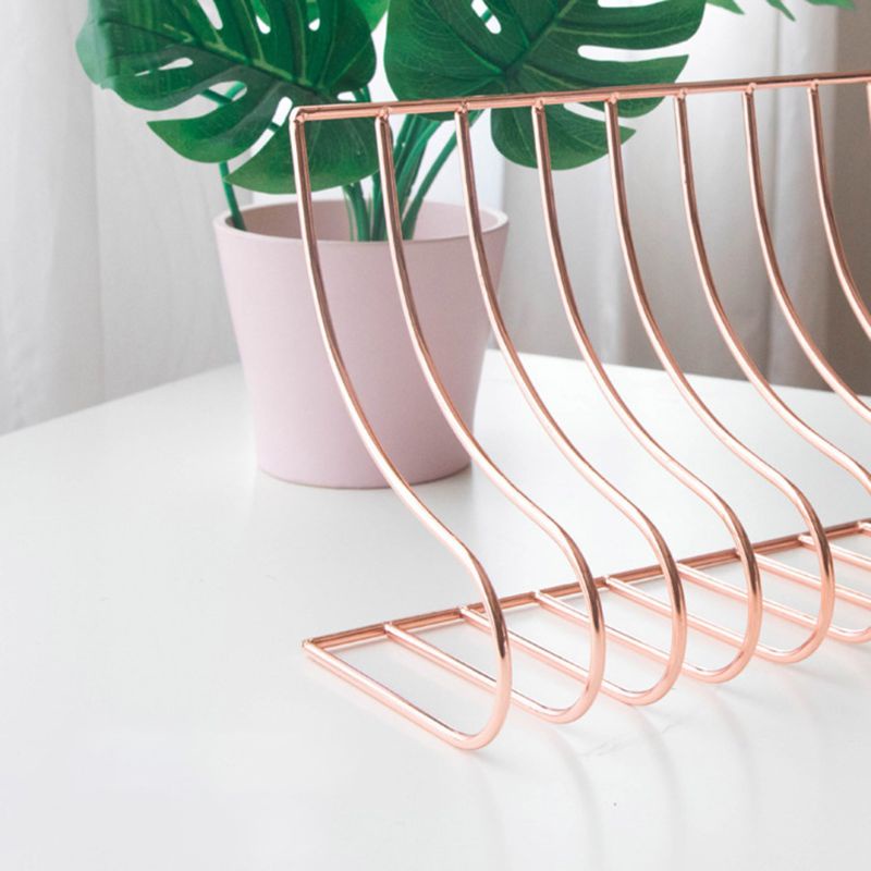 Giá Đỡ Sách/Tài Liệu 10 Ngăn Bằng Sắt Phong Cách Bắc Âu