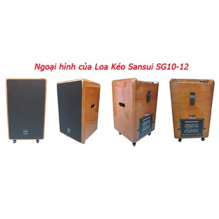 Loa kẹo kéo karaoke bluetooth Sansui SG10-12