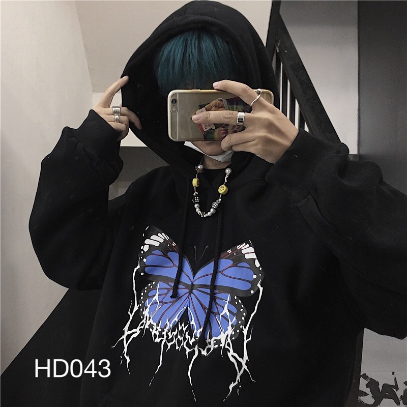 Áo hoodie nam nữ VN CLO in hình bướm - HD043