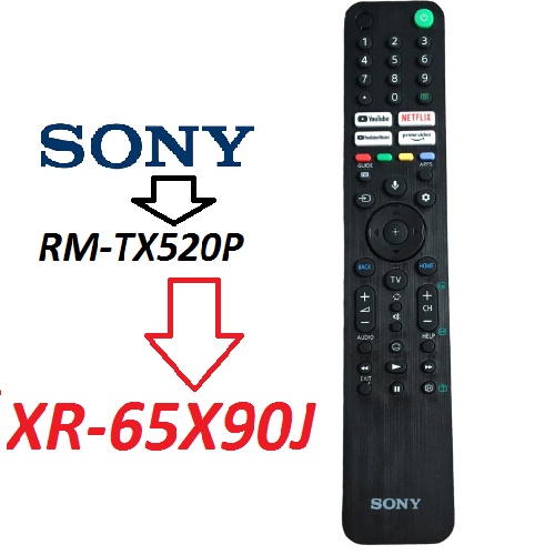 Điều khiển tivi sony giọng nói RMF-TX520P dòng Android Tivi 4K 65 inch XR-65X90J