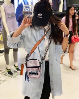 Túi chéo Adidas hồng[full tag code]