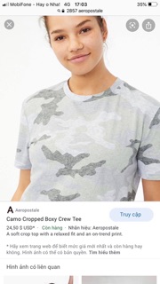 Áo croptop rằn ri nữ