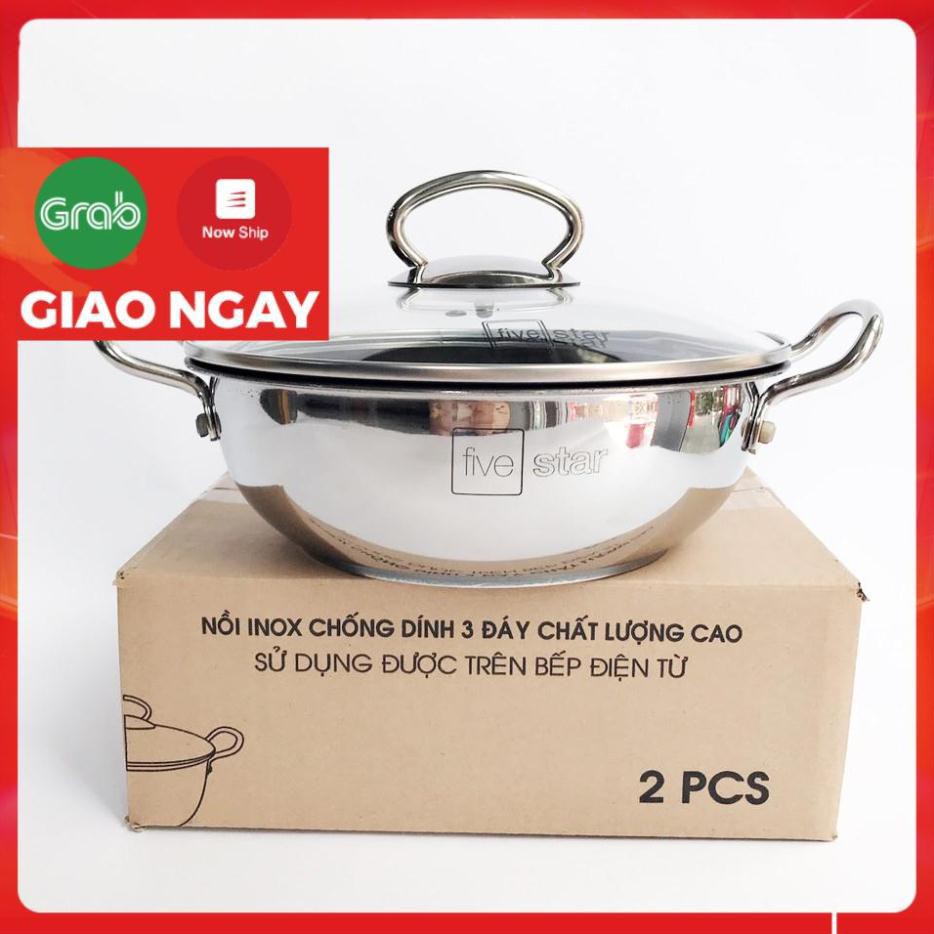 NỒI KHO CÁ CHỐNG DÍNH, ĐÁY TỪ 3 LỚP 20CM FIVESTAR