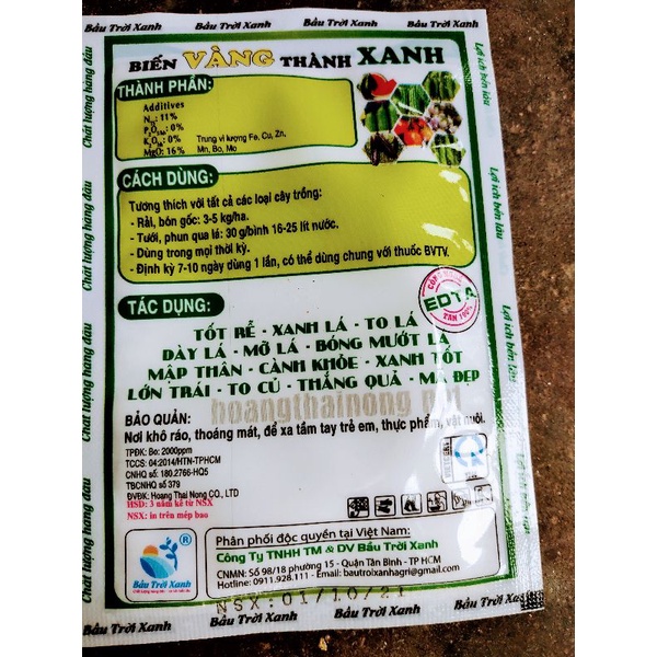 Phân bón lá cao cấp cho rau xanh xanh