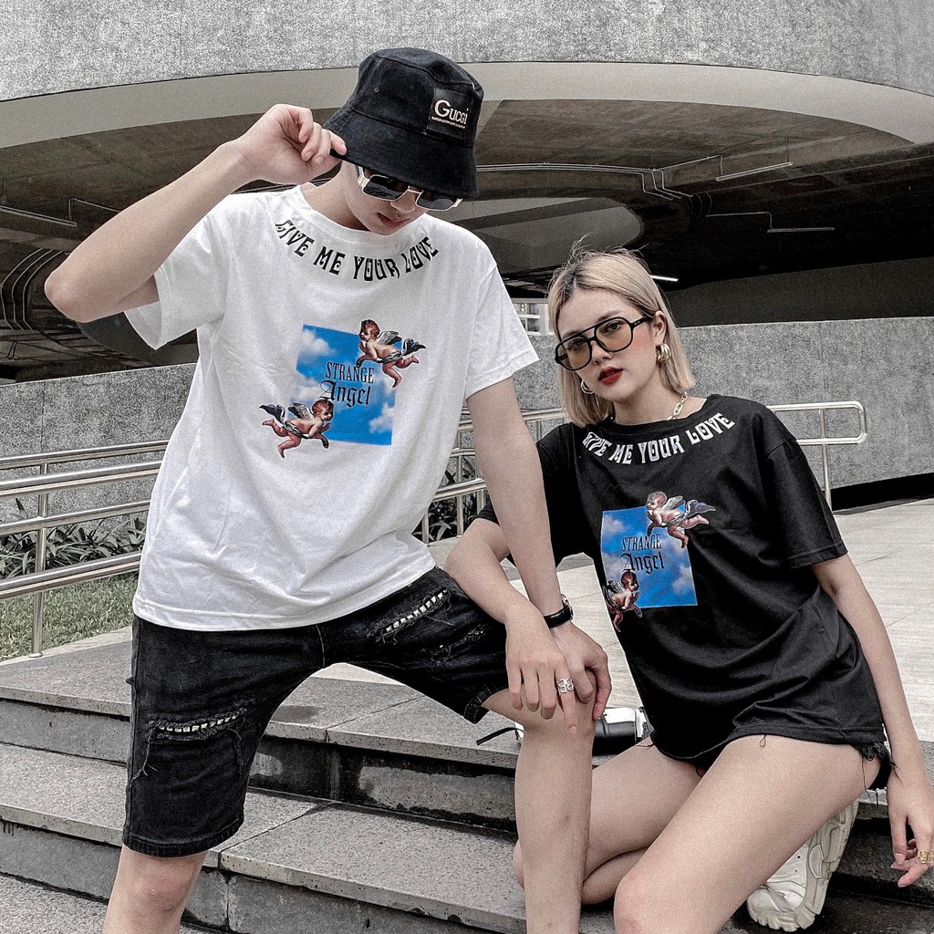 Áo Phông Rộng Dáng Unisex Cho Cả Nam Và Nữ - Áo Thun Thiết Kế In 5D - Chất Vải Cotton Cao Cấp Dày Dặn Mặc Cực Thích T1 | BigBuy360 - bigbuy360.vn