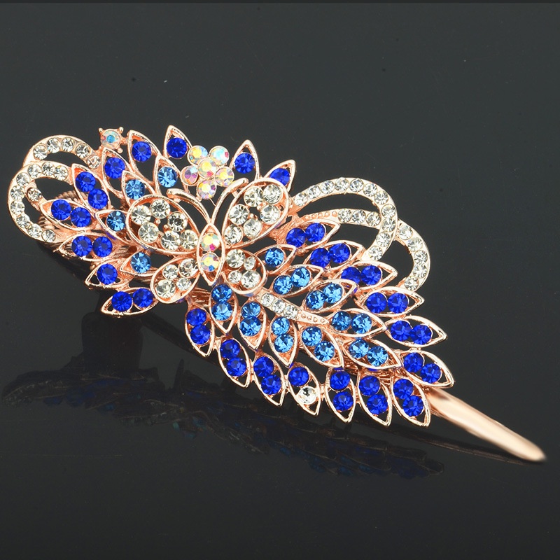 Kẹp Tóc Đính Đá Phong Cách Retro Thời Trang Hàn Quốc