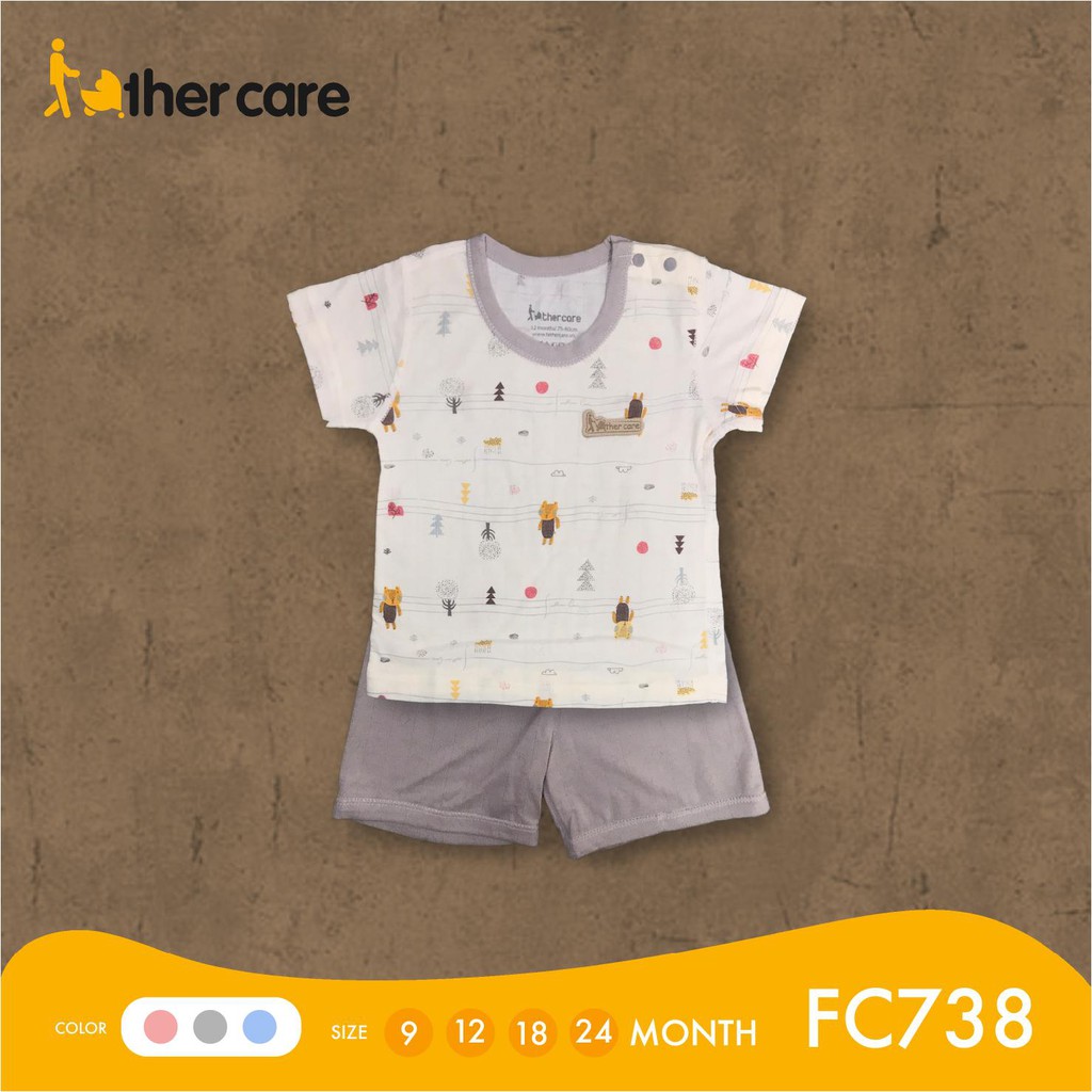 [Mã FARSBR242 giảm 15% đơn 99K] Bộ Quần Áo Trẻ em CT FatherCare Cài Vai - Họa Tiết Báo HT-Trơn FC738