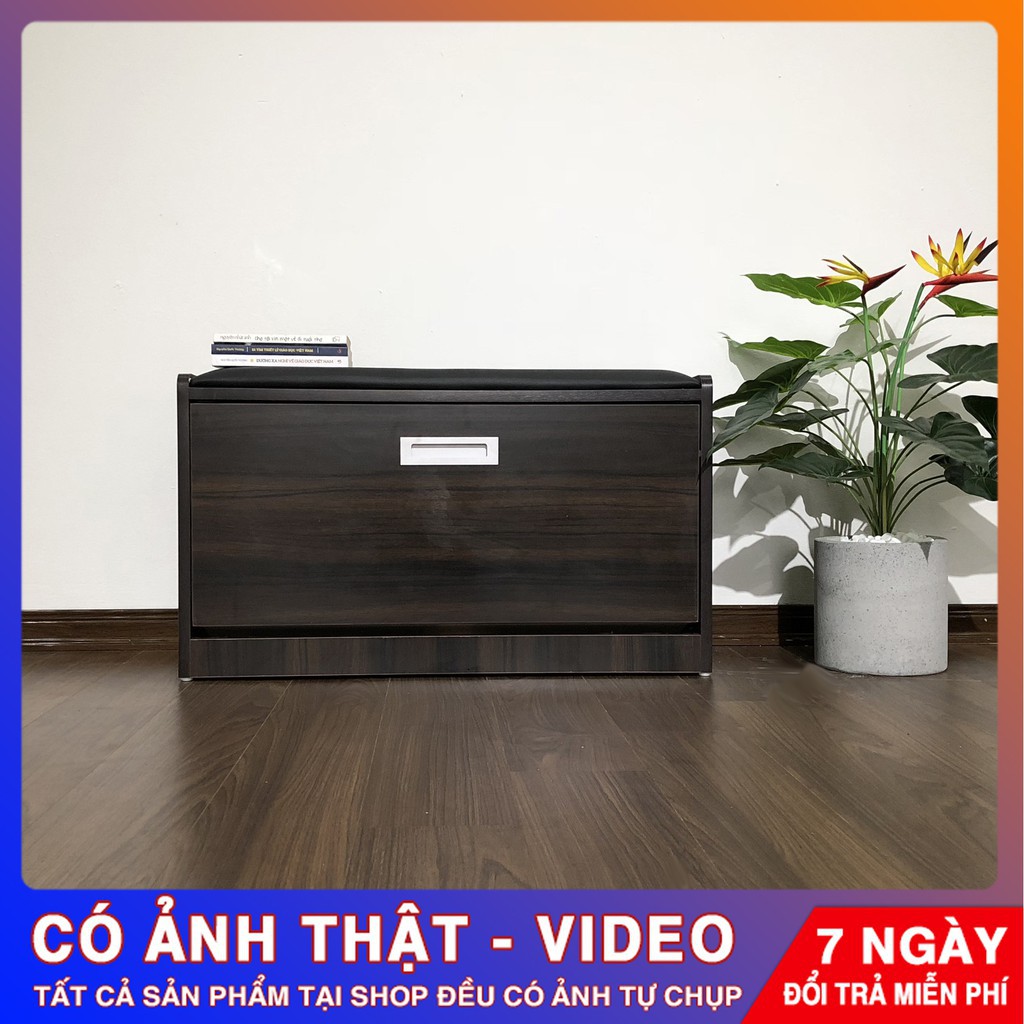 [Ảnh thật/Video] Tủ Giày Thông Minh 3 Tầng Có Ghế Ngồi Có Nệm Da Kích Thước 80x45x30cm