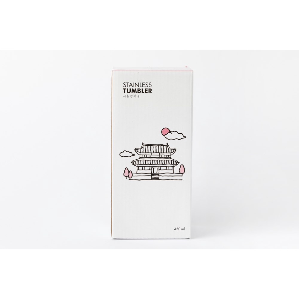 Bình Nước Giữ Nhiệt ARTBOX Hàn Quốc In Biểu Tượng Seoul Màu Hồng
