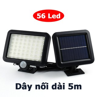 Đèn năng lượng mặt trời 56 Led tách rời có dây nối dài 5m
