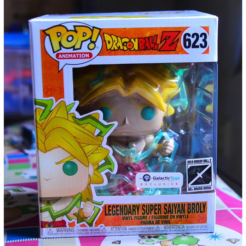 [box9.5/10] Mô hình nhân vật Funko Pop Dragonball Z Legendary Super Saiyan Broly Galactic Toys Exclusive #623