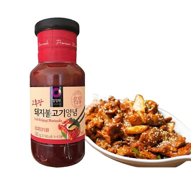 Sốt ướp thịt nướng Hàn Quốc BBQ Thịt Heo, sườn, Bò Bulgogi 280g - Gia Vị ướp thịt nướng Nhập Khẩu Hàn Quốc