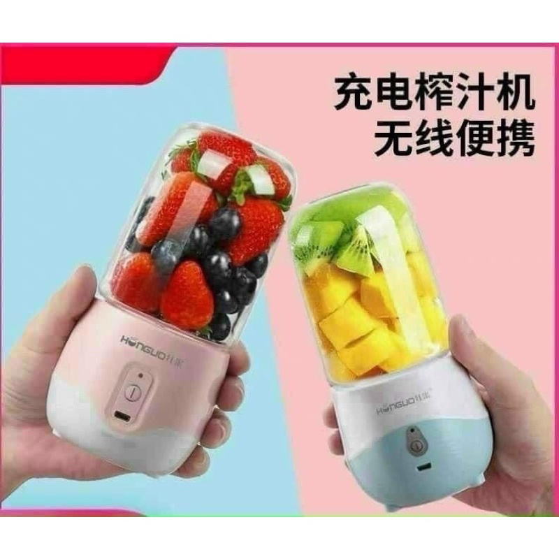 [HOT]  Máy xay sinh tố cầm tay mini sạc pin, Máy say sinh tố cầm tay đa năng mini 300ml