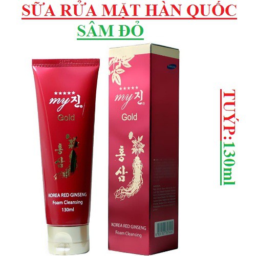 Sữa rửa mặt Hồng sâm - My Jin Gold Korea Red Ginseng Foam Cleanser 130ml