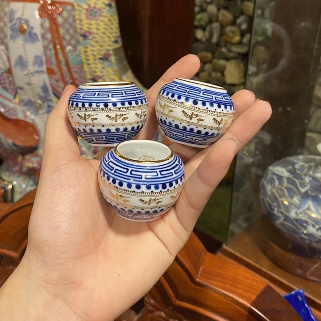 Cóng Chào Mào - Hoạ Tiết Trống Đồng Vẽ Vàng 24kara