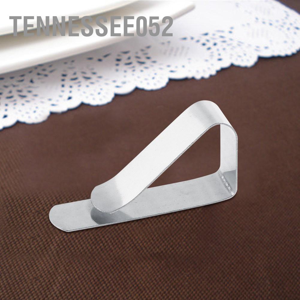 Tennessee052 Practical Stainless Steel Tablecloth Table Cover Clips Clamps Holders Home Use Wedding Banquet