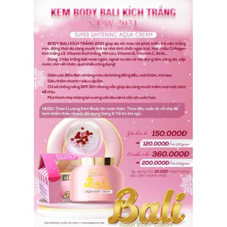 Combo 3 hủ kem body bali