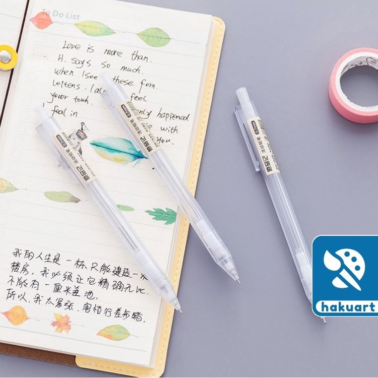 Bút Chì Bấm Trong Suốt 0.5mm TM01720 - Văn Phòng Phẩm Haku
