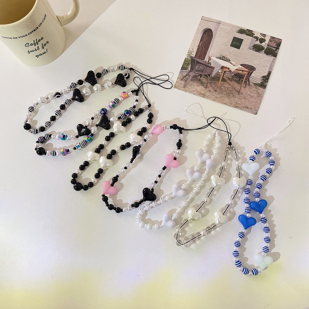 Dây Xỏ Hạt Treo Điện Thoại Đa Năng Có Thể Làm Móc Khóa / Thẻ ID / Tai Nghe Bluetooth Thủ Công