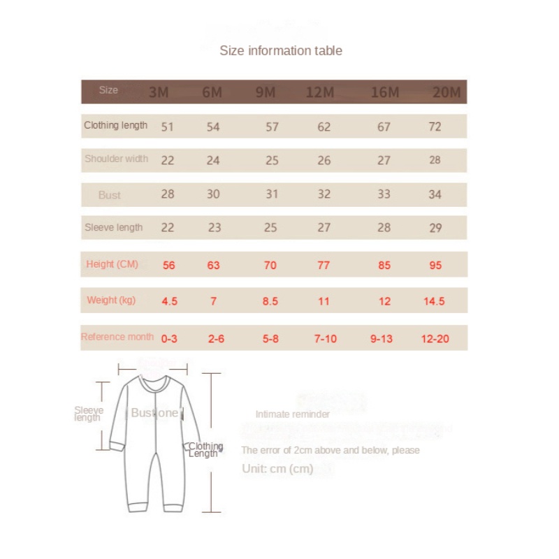 Áo Liền Quần Tay Dài Bằng Cotton Cho Bé Trai 0-18 Tháng Tuổi