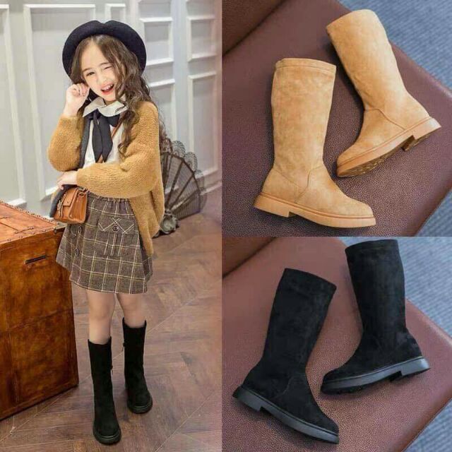 Bôt cao cổ lót lông cho bé.