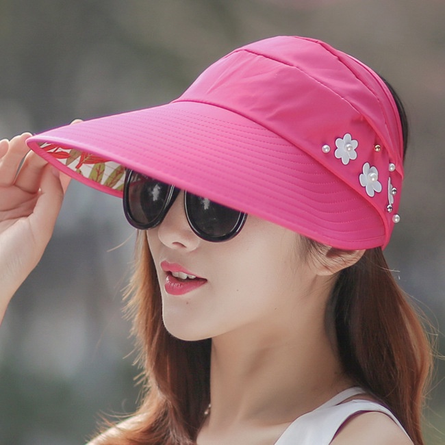 Mũ chống nắng ba bông hoa có vành rộng