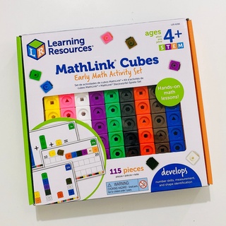   Hàng nhập khẩu Mỹ  Bộ học toán - MathLink® Cubes Early Math Activity Set  115 chi tiết  