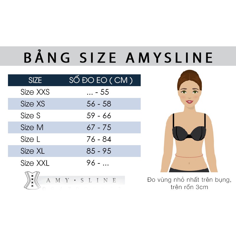 Đai Nịt Bụng Định Hình Eo Amy Sline Gen Nịt Bụng Định Hình Giúp Eo Thon Giảm Mỡ