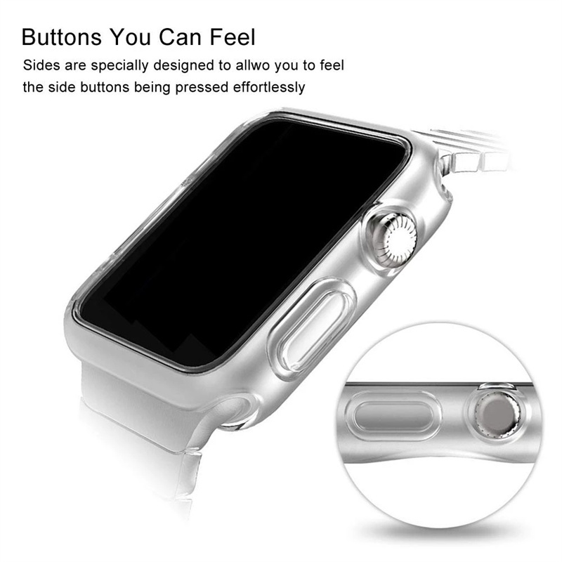 Ốp Bảo Vệ Đồng Hồ Bằng Silicon Mềm Chống Trầy Xước Cho Apple Watch 41MM 45MM 7 6 5 41 45 40 44 42 38 MM iWatch Series 7 6 SE 5 4 3 2