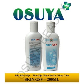    Chính Hãng   Sữa Rửa Mặt Không Xà Phòng Dịu Nhẹ Dưỡng Ẩm Cho Mọi Loại Da – SKIN GSV – 200ML 