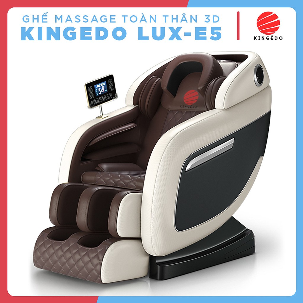 Ghế Massage Toàn Thân KING EDO 3D LUX-E5 💖𝐅𝐑𝐄𝐄 𝐒𝐇𝐈𝐏💖  Máy Mát xa Nhiệt - Chuyên Sâu Cho Cổ, Vai, Gáy, Lưng, Eo, Chân