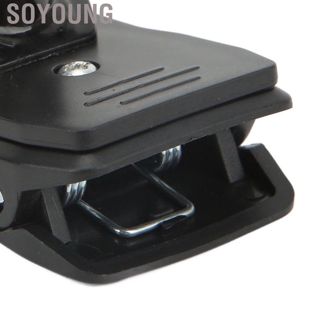 Soyoung Action Camera Backpack Clip 360 Degrees Rotating Plastic Fixing Clamp for Skiing