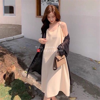 VÁY 2 DÂY VOAN TRƠN DÁNG BASIC