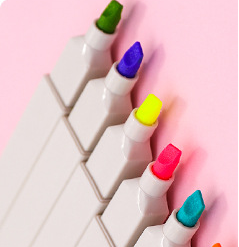 Set 6 bút dạ quang xinh xắn tiện dụng