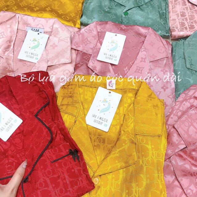 Bộ đồ Pijama lụa💖Bộ lụa gấm cộc-đùi cao cấp [hàng chuẩn kèm Video+ảnh thật] | BigBuy360 - bigbuy360.vn