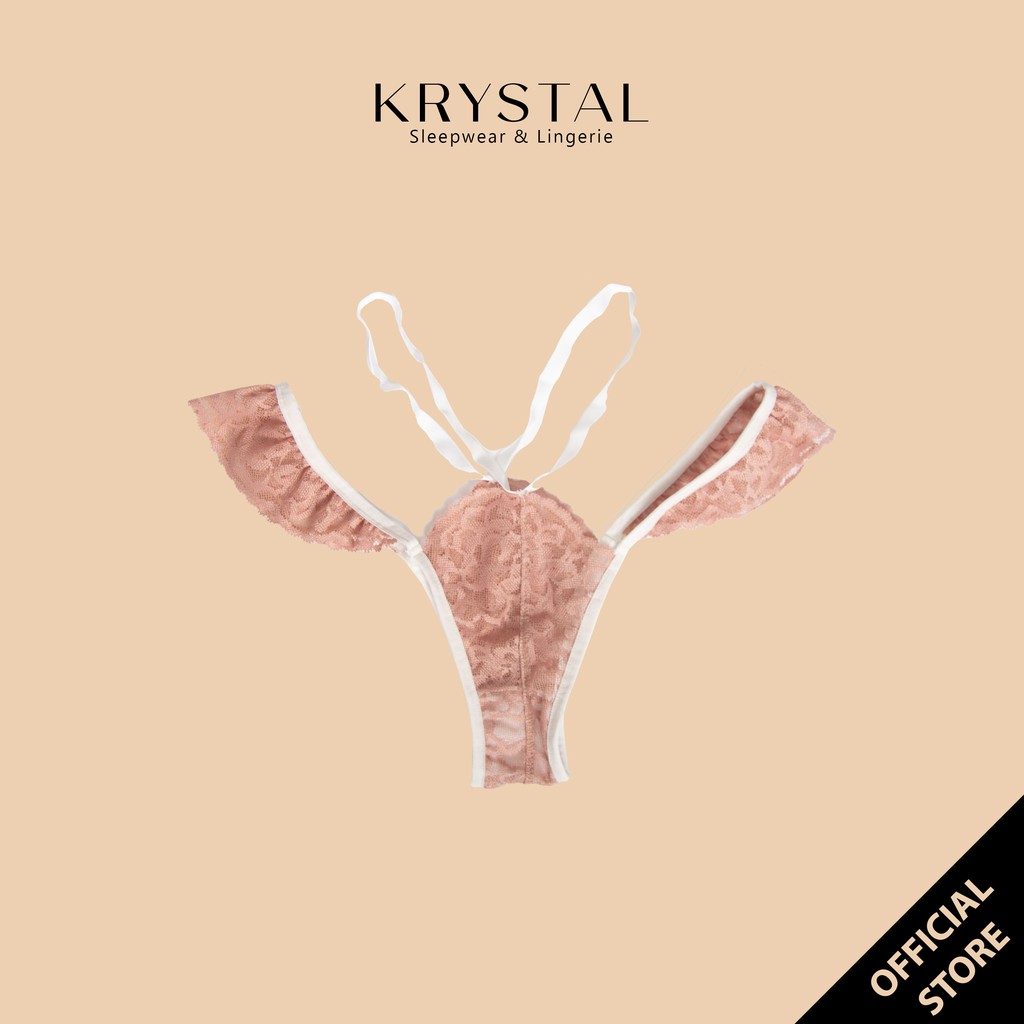 Quần lót ren Cánh Tiên sexy gợi cảm lưng vừa cạp ngắn KRYSTAL KQ08 | BigBuy360 - bigbuy360.vn