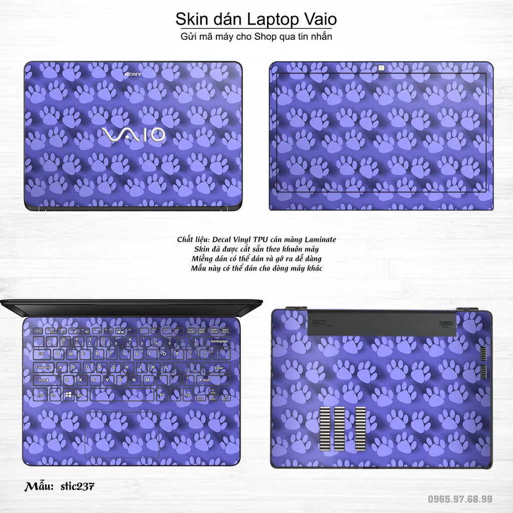 Skin dán Laptop Sony Vaio in hình Hoa văn sticker _nhiều mẫu 38 (inbox mã máy cho Shop)